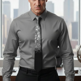 Corbata boda de brillo oscuro de moda