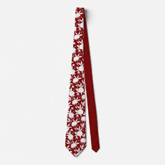 Corbata Boda de Groomsmen del patrón floral rojo y blanco