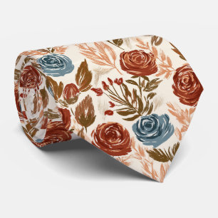 Corbata Boda De Jardín De Padrinos De Impresión De Rosa