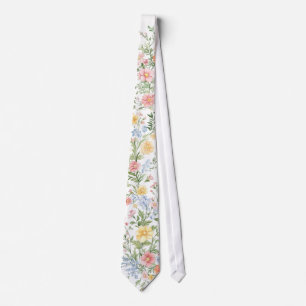 Corbata Boda de Jardín Floral Ornamental de Pastel Suave d