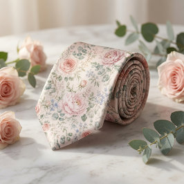 Corbata Boda de Jardín Romántica con Rosa Lujosa Rosa Clar
