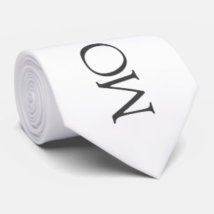 Corbata Boda de Monograma de Tipografía Elegante minimalis