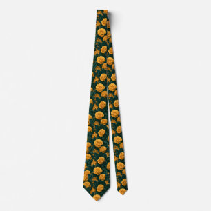 Corbata Boda de primavera para caballero con estampado de