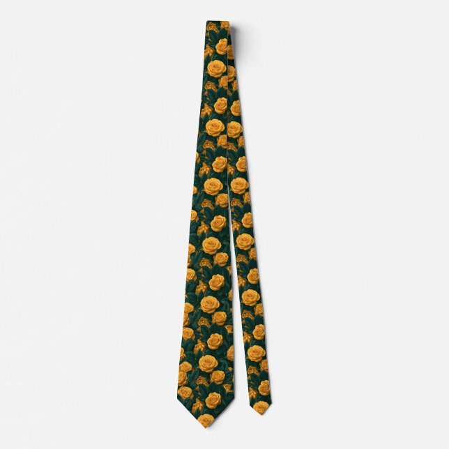 Corbata Boda de primavera para caballero con estampado de  (Anverso)