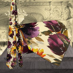 Corbata Boda de sol y vino ligero de cuello de oro<br><div class="desc">Flores brillantes de girasol y toronjas borgoñas acuarela corbata de cuello boda floral de color agua con flores pintadas de peonías y girasoles en flor con vegetación.</div>
