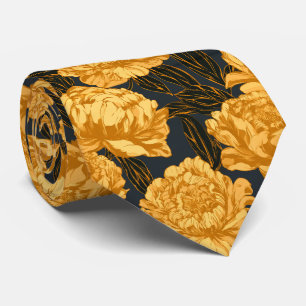 Corbata Boda de Verano de Caballeros con Estampado de Peon