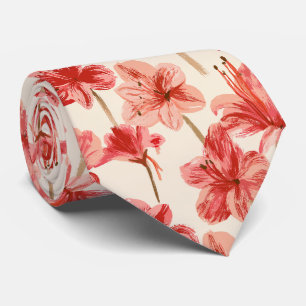 Corbata Boda de Verano de Padrino con Estampa de Amarilis