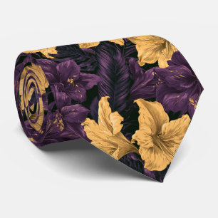 Corbata Boda de Verano de Padrinos con Estampa de Amarilis
