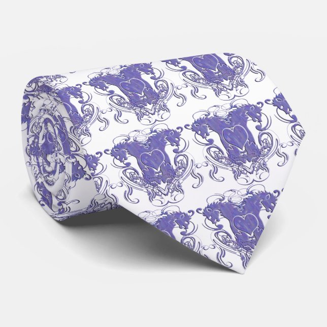 Corbata Boda del León Rampante Renacimiento (Enrollado)