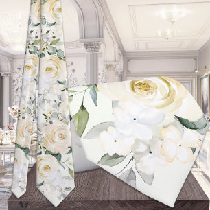 Corbata Boda del sabio ligero del Eucalipto blanco cremoso