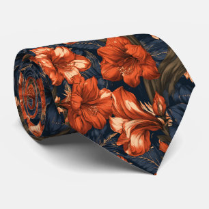 Corbata Boda Económica Hermano Estampa Amaryllis 