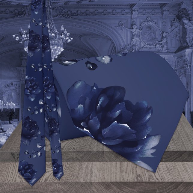 Corbata Boda Eucalyptus Blue Peony (Subido por el creador)