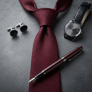 Corbata Boda Floral Botánico de Jacquard de Borgoña