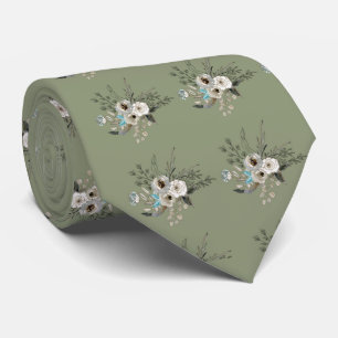 Corbata Boda floral Rustic Sage
