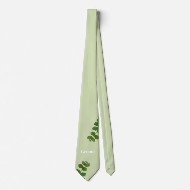 Corbata Boda Green Moda Groom (Anverso)