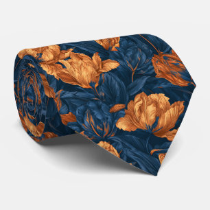 Corbata Boda junto al lago con estampado de tulipanes para