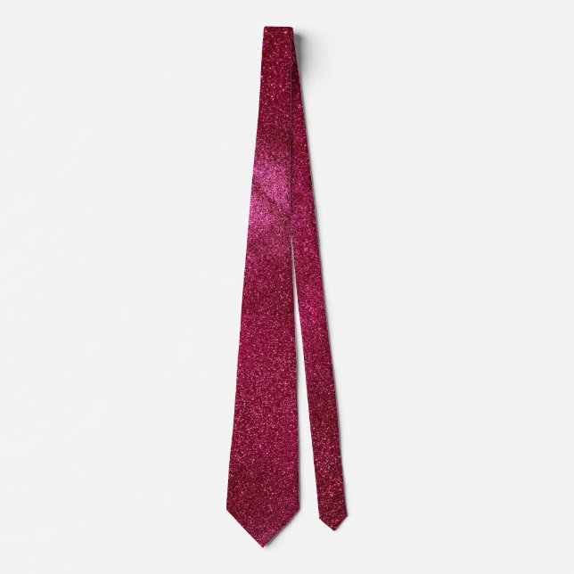 Corbata Boda moderna del día del padre Rubí Brillo Chispas (Anverso)