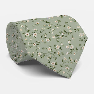 Corbata Boda Personalizada de Margarita de Flor Silvestre