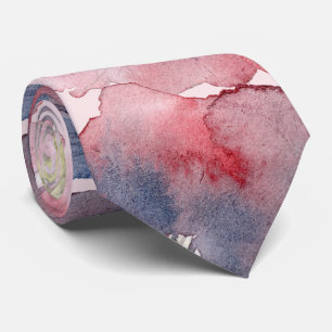 Corbata Boda pintado con color de agua de la Marina de Flo