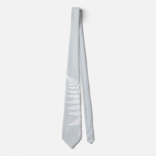 Corbata Boda Simplemente Elegante de Helecho Blanco Azul P