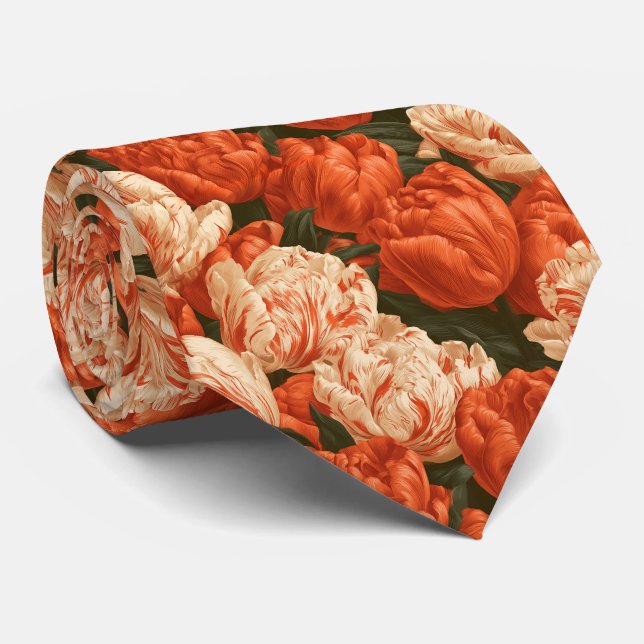 Corbata Boda tradicional de compromiso con estampado de tu (Enrollado)