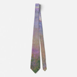 Corbata Bodas de Galería de Arte de Lirios de Agua Purpura