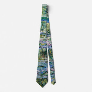 Corbata Bodas de Galería de Arte de Lirios de Agua Purpura