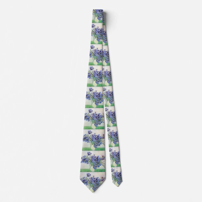 Corbata Bodegón con jarron de lirios de Vincent van Gogh (Anverso)