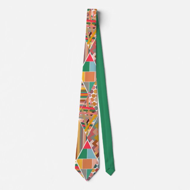 Corbata Boho Crazy Quilt (Anverso)