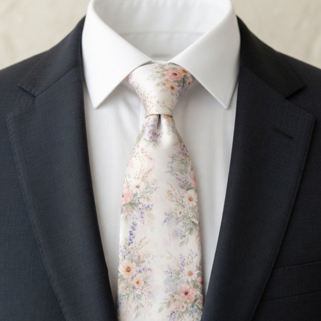 Corbata Boho Floral Acuarela (Subido por el creador)