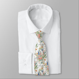 Corbata Boho Floral Celestial Moon  & Snakes Botanical