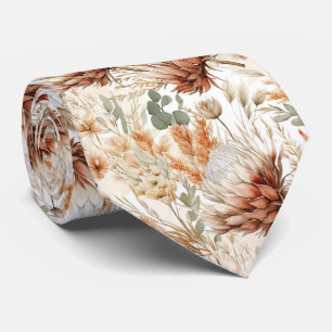 Corbata Boho Meadow Wildflowers Nece Tie