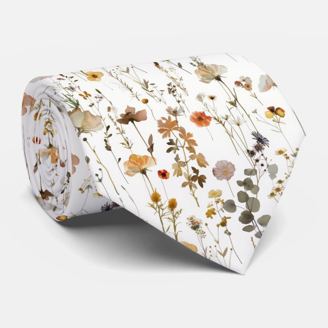 Corbata Boho Wildflower (Enrollado)