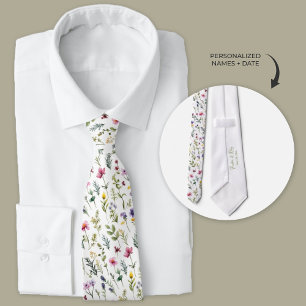 Corbata Boho Wildflowers Neck Tie