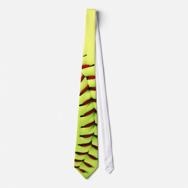 Corbata Bola amarilla del softball (Anverso)