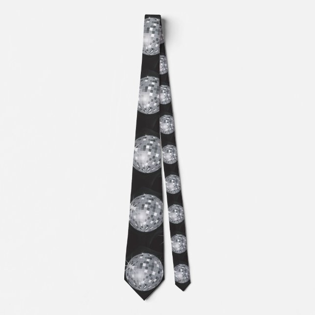 Corbata bola de disco plateado (Anverso)