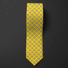 Corbata Bola de Fútbol Amarillo