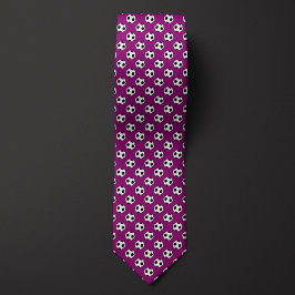 Corbata Bola de Fútbol Purple Futbol