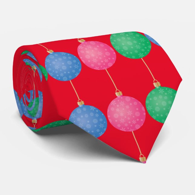Corbata Bolas de adorno de árbol de Navidad Thunder_Cove (Enrollado)