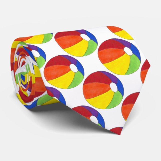 Corbata Bolas de playa Rainbow Beach Ball (Enrollado)