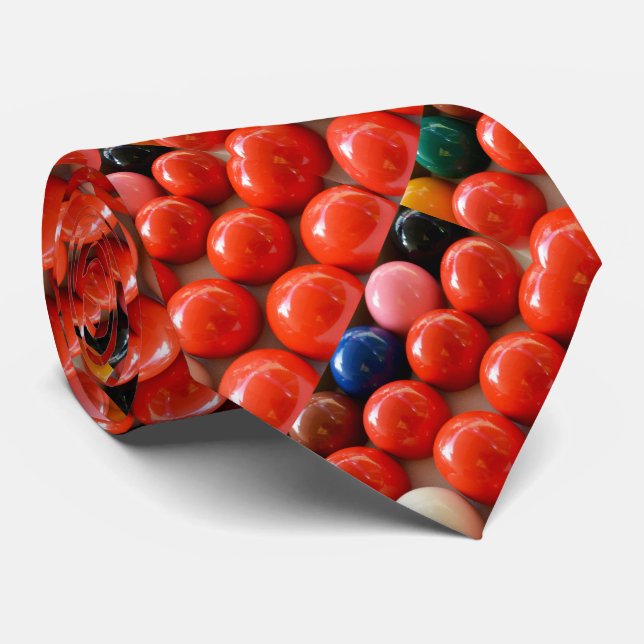 Corbata Bolas de Snooker coloridas, (Enrollado)