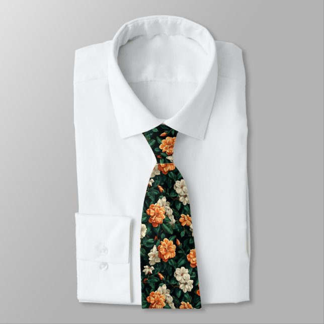 Corbata Bold Gifts For Husband Gardenias Floral (Atado)