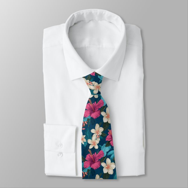Corbata Bold Groomsmen Gift Tropical Flower (Atado)