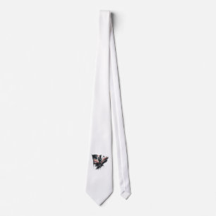 Corbata Bombero americano. Bandera de los Estados Unidos.