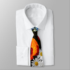 Corbata Bonita amapola floral