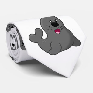 Corbata bonitas y bonitas focas lúdicas