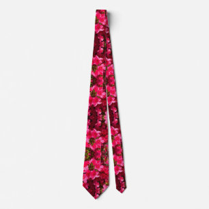 Corbata Bonito Azaleas Lazos De Cuello Floral