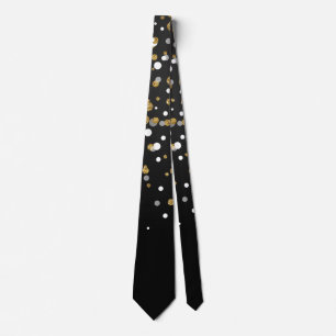 Corbata Bonito Girly Gold Purpurinas Dots Ilustracion