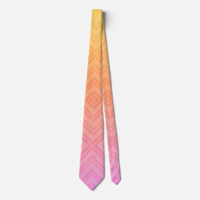 Corbata Bonito Pastel Hipnótico Diamante Arte Pop Moderno (Anverso)