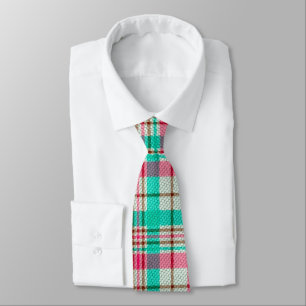 Corbata Bonito Pastel Plaid Tie
